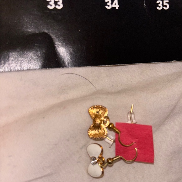 Nordstrom Gold and White Elegant Earrings - Picture 1 of 2